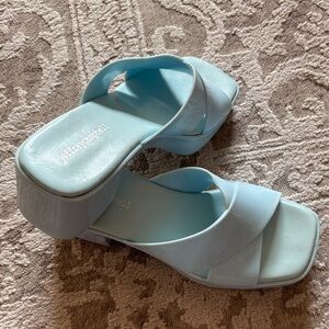 Jeffrey Campbell Sky Blue Mules